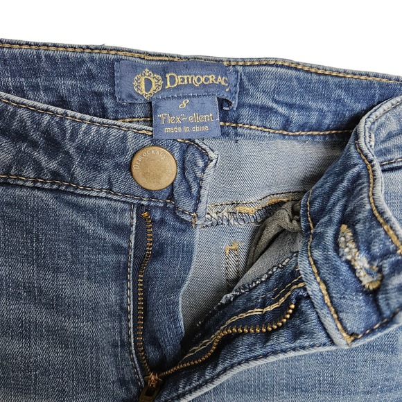 Democracy Women's "Flex"-ellent Ankle Jeans with Leopard Pinstripe Size 8 - Picture 4 of 12